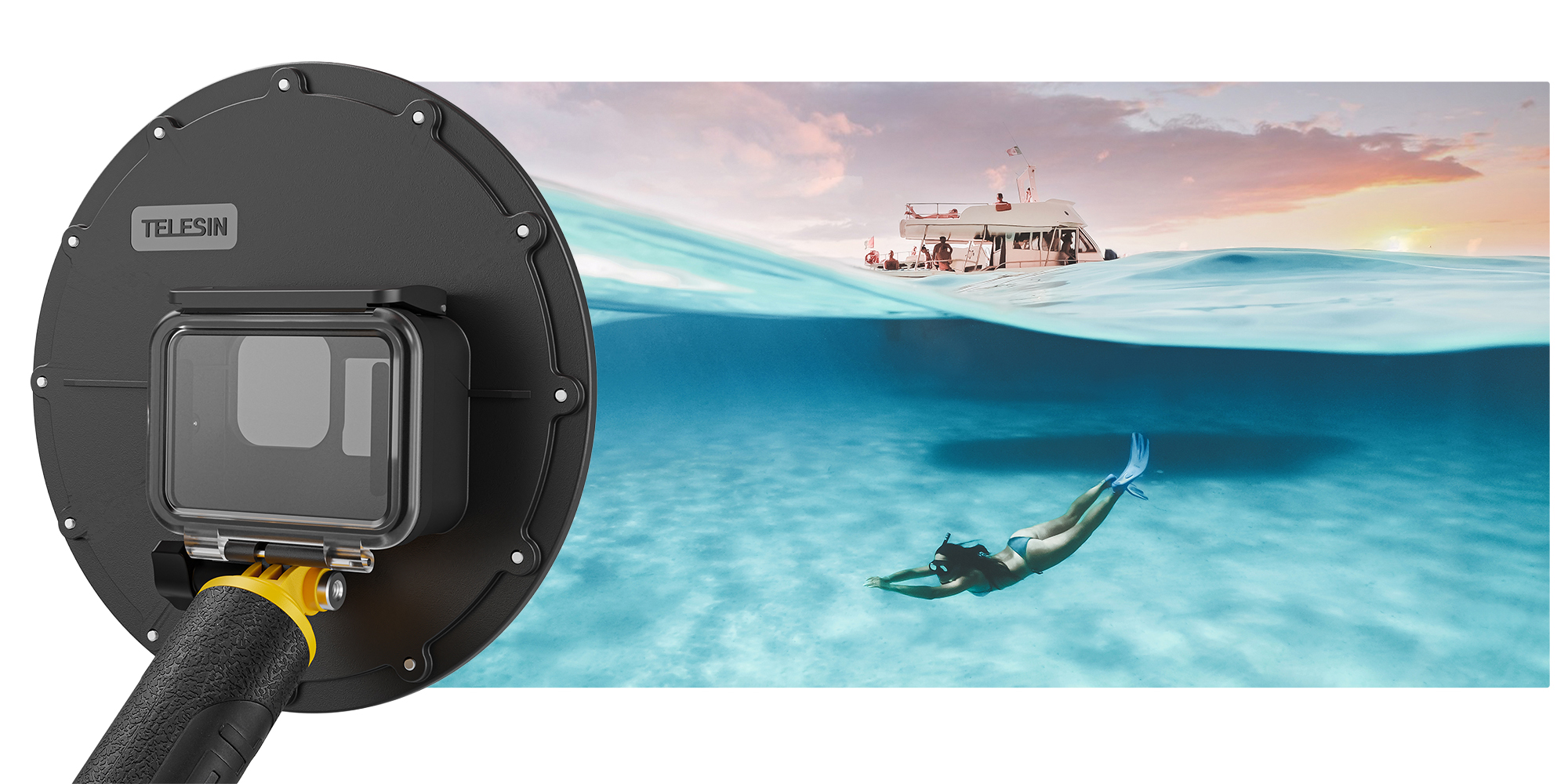 Obudowa wodoodporna Telesin GP-DMP-T09 do kamer GoPro Hero 9 / 10 / 11 / 12 / 13